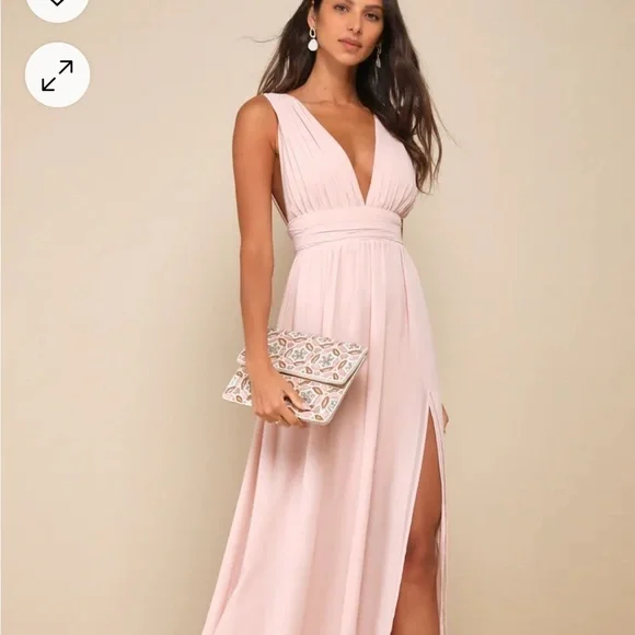 Lulus Blush Pink Bridesmaid Dress - Picture 8 of 8